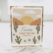 Westerne Cowboy Verjaardagsfeestgunsten teken Poster