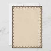 Westerne Cowboy Verjaardagsfeestje Dank je kaart (Achterkant)