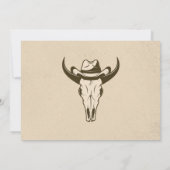 Westerne Cowboy Verjaardagsfeestje Dank u Kaart Fo (Achterkant)