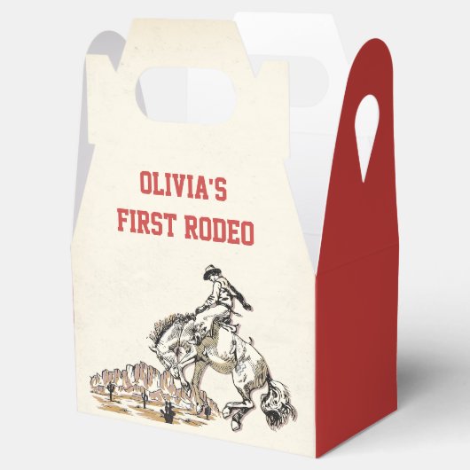 Westerne Cowboy Verjaardagsfeestje Favor Box Bedankdoosjes (Geopend)