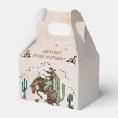 Westerne Cowboy Verjaardagsfeestje Favor Box Bedankdoosjes (Achterkant)