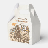 Westerne Cowboy Verjaardagsfeestje Favor Box Bedankdoosjes (Achterkant)