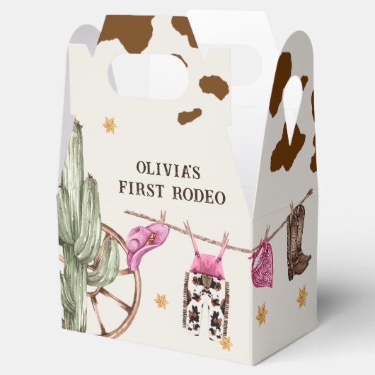 Westerne Cowboy Verjaardagsfeestje Favor Box Bedankdoosjes (Geopend)