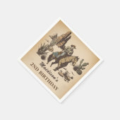 Westerne Cowboy Verjaardagsfeestservetten Servet (Hoek)