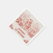 Westerne Cowboy Verjaardagsfeestservetten Servet (Hoek)