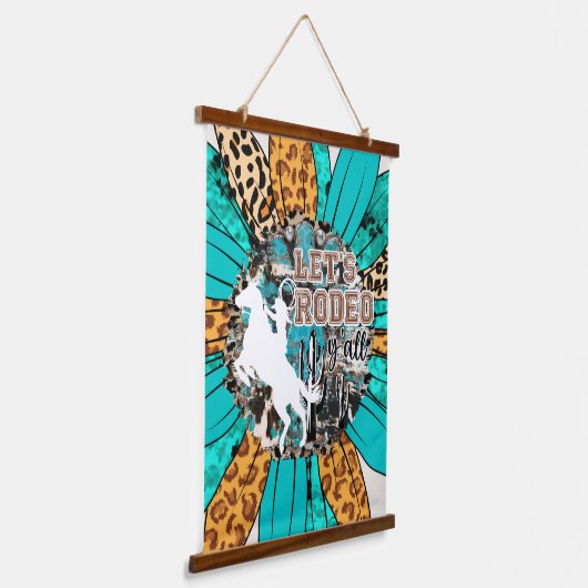 Westerne Cowboy Wall Art Hangend Wandkleed (Gebogen)