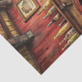 Westerne Cowboy Wild West Bar in Prairie Tissuepapier (Detail)