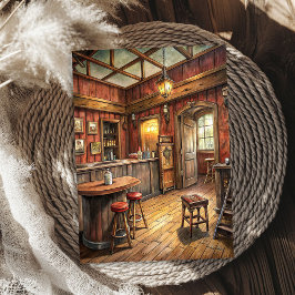 Westerne Cowboy Wild West Bar in Prairie Tissuepapier