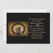 westerne cowboybruiloft in nood kaart (Voorkant)