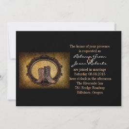 westerne cowboybruiloft in nood kaart