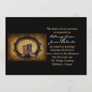 westerne cowboybruiloft in nood kaart