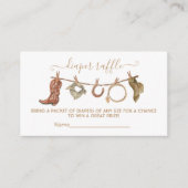 Westerne cowboycotline Diaper-kaart Informatiekaartje (Voorkant)