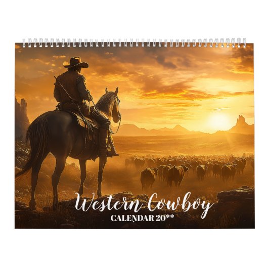 Westerne cowboykalender kalender (Hoes)