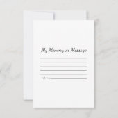 Westerne cowboylaarzen delen herinnering begrafeni notitiekaartje (Achterkant)