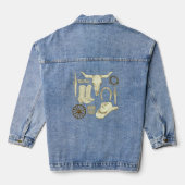 Westerne cowboylaarzen en Pet Denim Jacket (Achterkant)