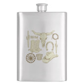 Westerne cowboylaarzen en Pet Flacon (Voorkant)