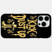 Westerne cowboylaarzen en schop het stof omhoog Case-Mate iPhone case (Achterkant (horizontaal))