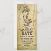 westerne cowboylaarzen Sla de datumkaarten op Save The Date (Voorkant)