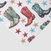Westerne cowboylaarzen tissuepapier (Detail)