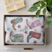 Westerne cowboylaarzen tissuepapier (Geschenk)