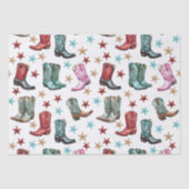 Westerne cowboylaarzen tissuepapier (Voorkant)