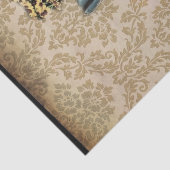 Westerne cowboylaarzen voor wilde bloemen in Damas Tissuepapier (Detail)