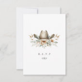 Westerne cowboymaaltijd keuzes RSVP (Voorkant)