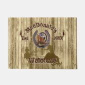 Westerne cowboyranch in het Rustische land Deurmat (Voorkant)