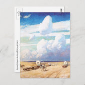  Westerne cowboys, afgedekt door Wyeth Briefkaart (Voorkant / Achterkant)