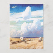  Westerne cowboys, afgedekt door Wyeth Briefkaart (Voorkant)