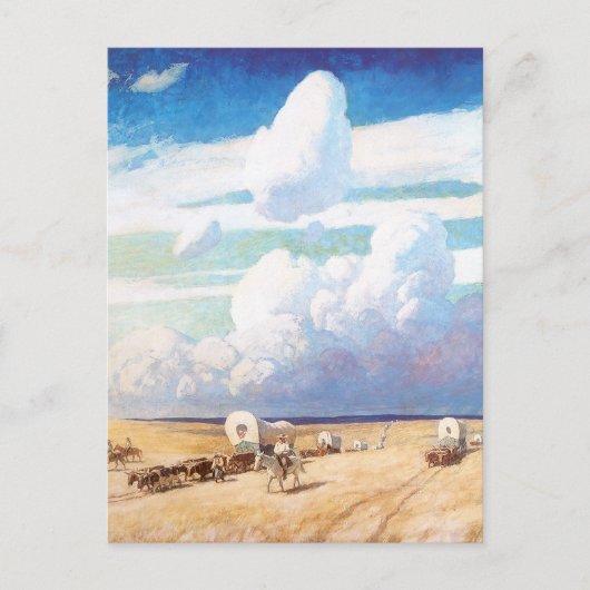  Westerne cowboys, afgedekt door Wyeth Briefkaart (Voorkant)