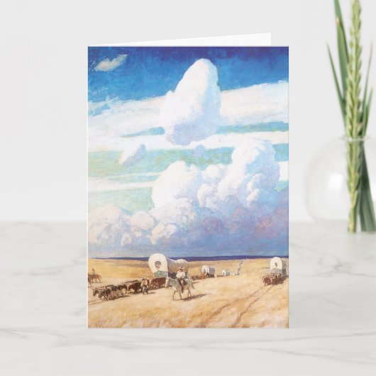  Westerne cowboys, afgedekt door Wyeth Kaart (Voorkant)