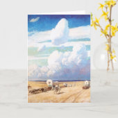  Westerne cowboys, afgedekt door Wyeth Kaart (Gele Bloem)