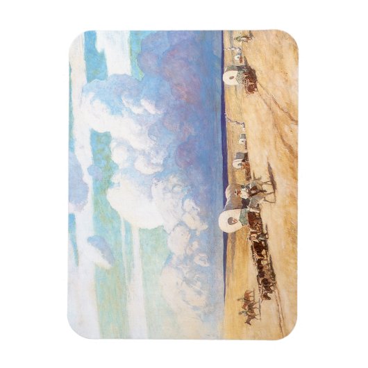  Westerne cowboys, afgedekt door Wyeth Magneet (Verticaal)