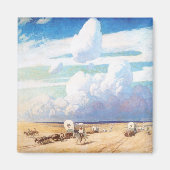  Westerne cowboys, afgedekt door Wyeth Magneet (Voorkant)