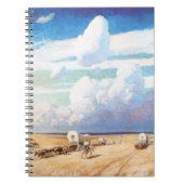  Westerne cowboys, afgedekt door Wyeth Notitieboek (Voorkant)