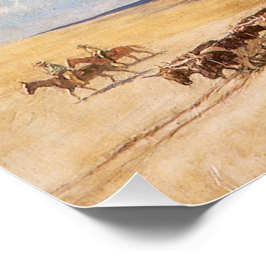  Westerne cowboys, afgedekt door Wyeth Perfect Poster (Hoek)