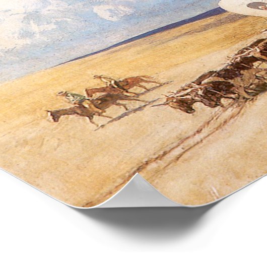  Westerne cowboys, afgedekt door Wyeth Poster (Hoek)