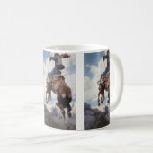  Westerne cowboys, Bucking by NC Wyeth Koffiemok (Voorkant rechts)