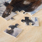  Westerne cowboys, Bucking by NC Wyeth Legpuzzel (Zijkant)