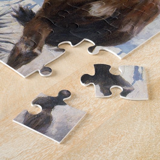  Westerne cowboys, Bucking by NC Wyeth Legpuzzel (Zijkant)