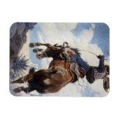 Westerne cowboys, Bucking by NC Wyeth Magneet (Horizontaal)