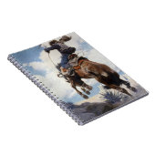  Westerne cowboys, Bucking by NC Wyeth Notitieboek (Rechterzijde)