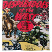  Westerne cowboys desperados van het westen Douchegordijn (Voorkant)