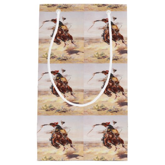 Westerne Cowboys Gift Bag Klein Cadeauzakje (Voorkant)