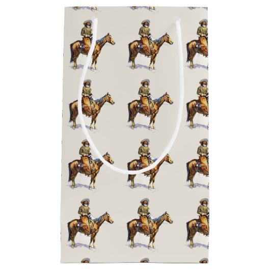 Westerne Cowboys Gift Bag Klein Cadeauzakje (Voorkant)