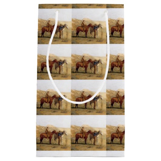 Westerne Cowboys Gift Bag Klein Cadeauzakje (Voorkant)
