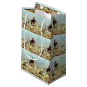 Westerne Cowboys Gift Bag Klein Cadeauzakje (Voorkant Gekanteld)