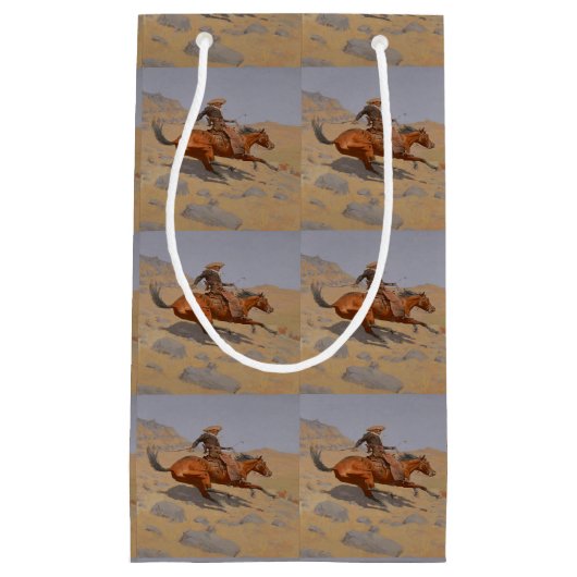 Westerne Cowboys Gift Bag Klein Cadeauzakje (Voorkant)