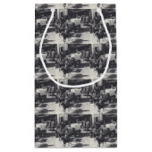 Westerne cowboys Gift Bag Trail Riders and Wagons Klein Cadeauzakje (Achterkant)